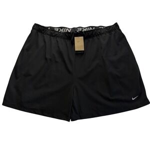 Nike Dri-FIT Women Plus 3X Training Shorts‎ Black Loose Fit FB3165-010 NWT #207